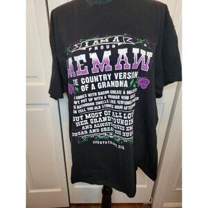 Proud Memaw Country Grandma Black  Gildan Graphic Tee XL Southern Grandmacore